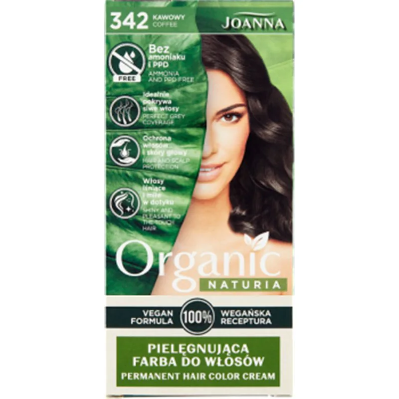 Joanna Naturia Organic Farba do włosów 342 kawowy