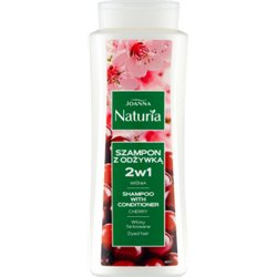Joanna Naturia Szampon z odżywką z wiśnią do włosów farbowanych 500 ml