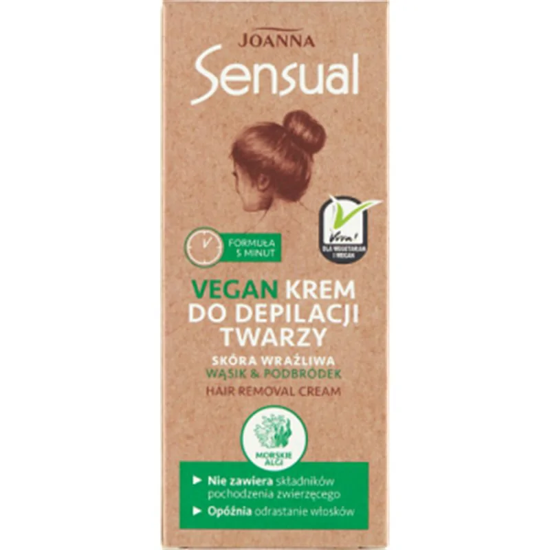 Joanna Sensual Vegan Krem do depilacji twarzy 20 g