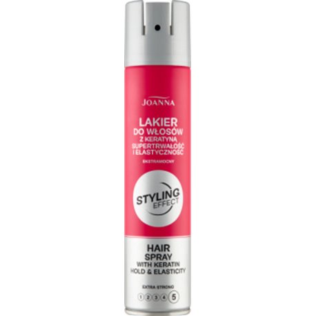 Joanna Styling Effect Lakier do włosów z keratyną ekstramocny 250 ml