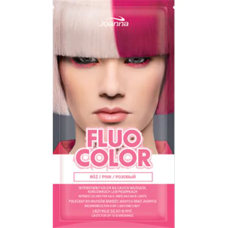 Joanna szamponetka Fluo Color Róż 35 g szampon koloryzujący