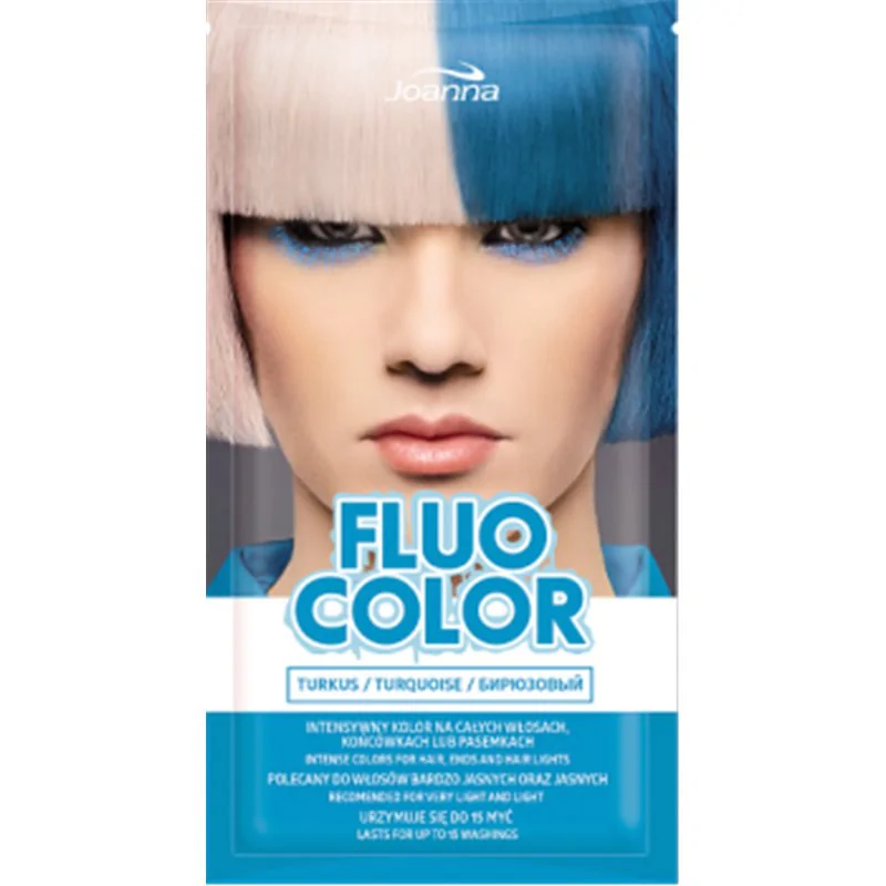 Joanna szamponetka Fluo Color Turkus 35 g szampon koloryzujący