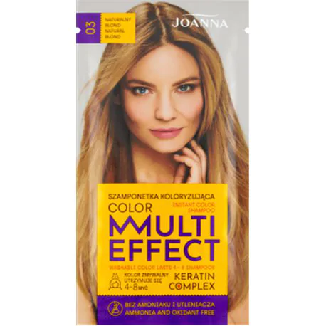 Joanna szamponetka Multi Effect NATURALNY BLOND 03 szampon koloryzujący