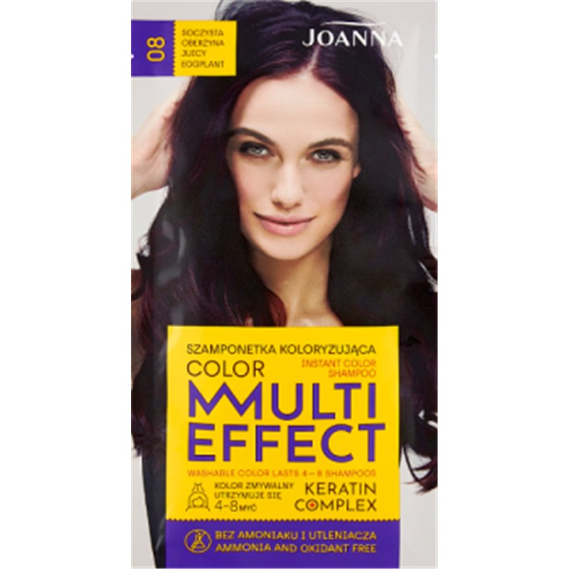 Joanna szamponetka Multi Effect Soczysta Oberżyna 08 szampon koloryzujący