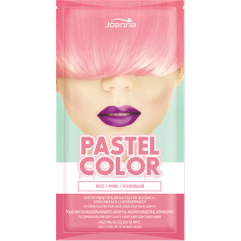 Joanna szamponetka Pastel Color Róż 35 g szampon koloryzujący