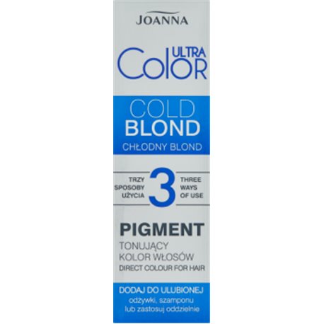 Joanna Ultra Color Pigment tonujący kolor włosów chłodny blond 100 g