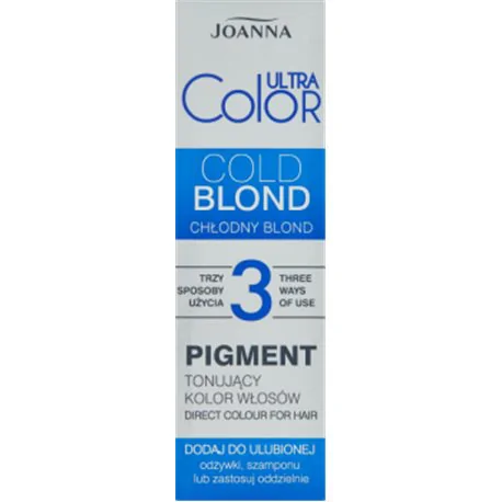 Joanna Ultra Color Pigment tonujący kolor włosów chłodny blond 100 g