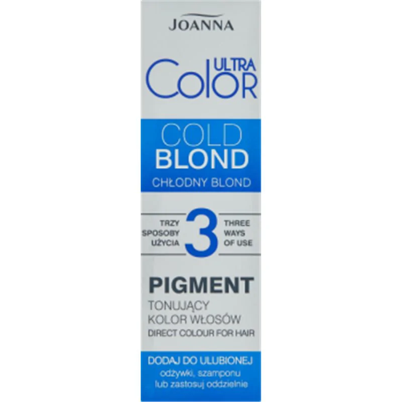 Joanna Ultra Color Pigment tonujący kolor włosów chłodny blond 100 g