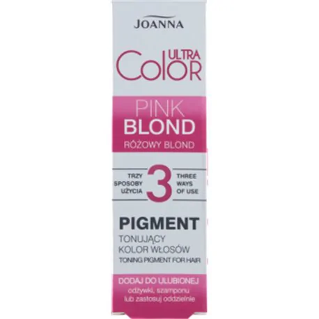 Joanna Ultra Color Pigment tonujący kolor włosów różowy blond 100 g