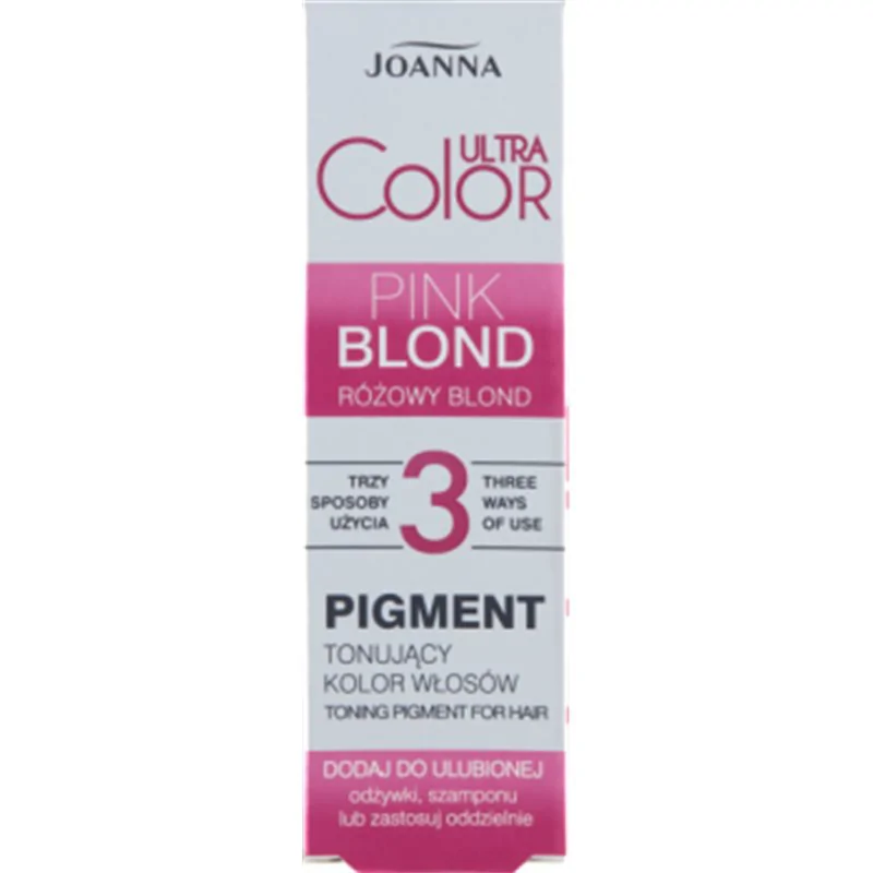 Joanna Ultra Color Pigment tonujący kolor włosów różowy blond 100 g