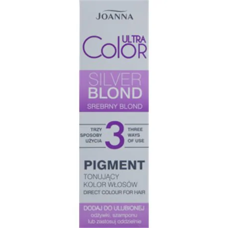 Joanna Ultra Color Pigment tonujący kolor włosów srebrny blond 100 g