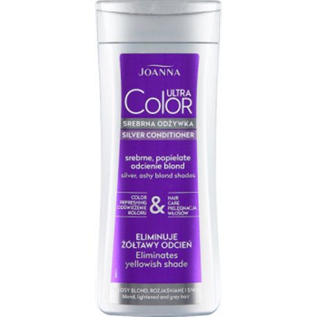 Joanna Ultra Color Srebrna odżywka srebrne popielate odcienie blond 200 g