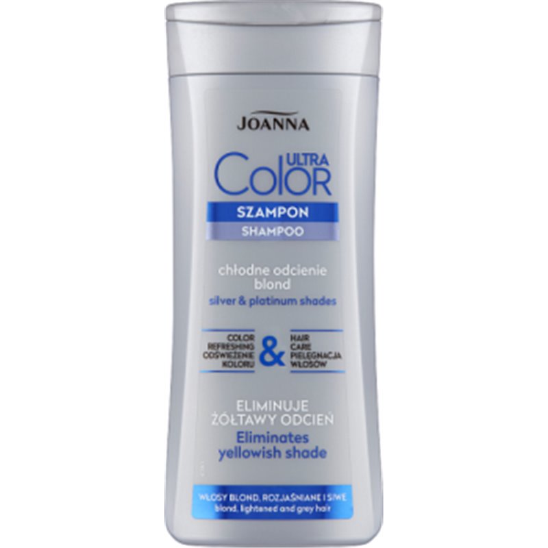 Joanna Ultra Color System Szampon do włosów blond rozjaśnianych i siwych 200 ml