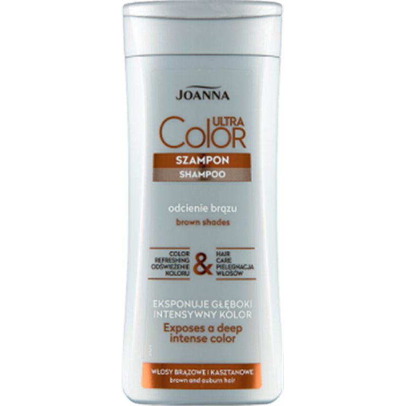 Joanna Ultra Color System Szampon włosy brązowe i kasztanowe 200 ml