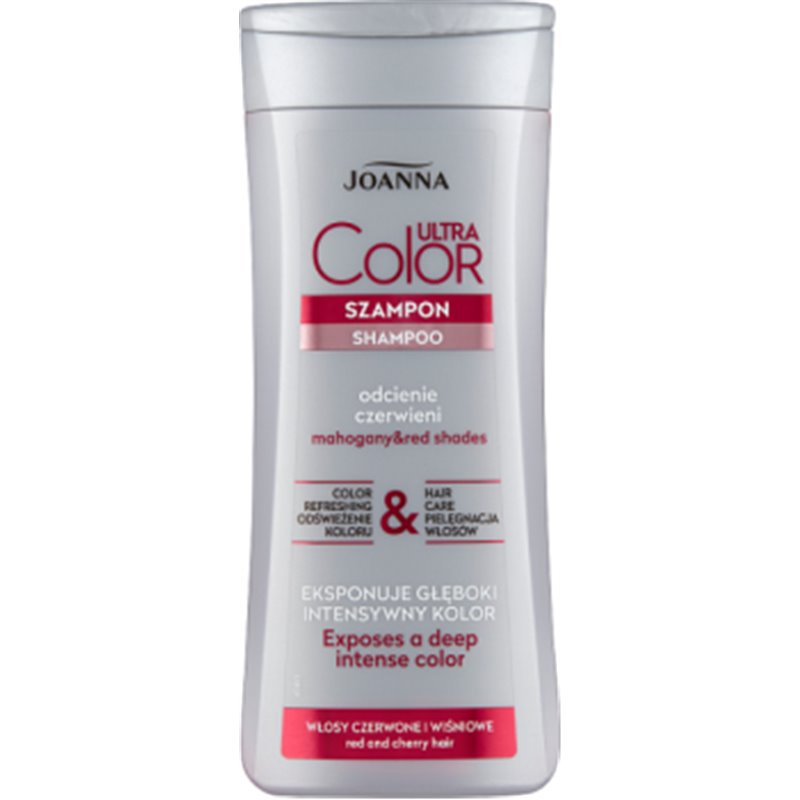 Joanna Ultra Color System Szampon włosy rude czerwone i kasztanowe 200 ml