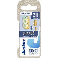 Jordan Change wymienne końcówki do szczoteczki Medium 2szt
