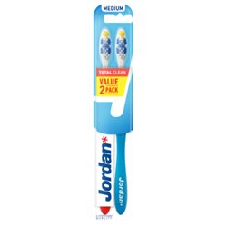 Jordan Szczoteczka do zębów Total Clean Medium 2-pack