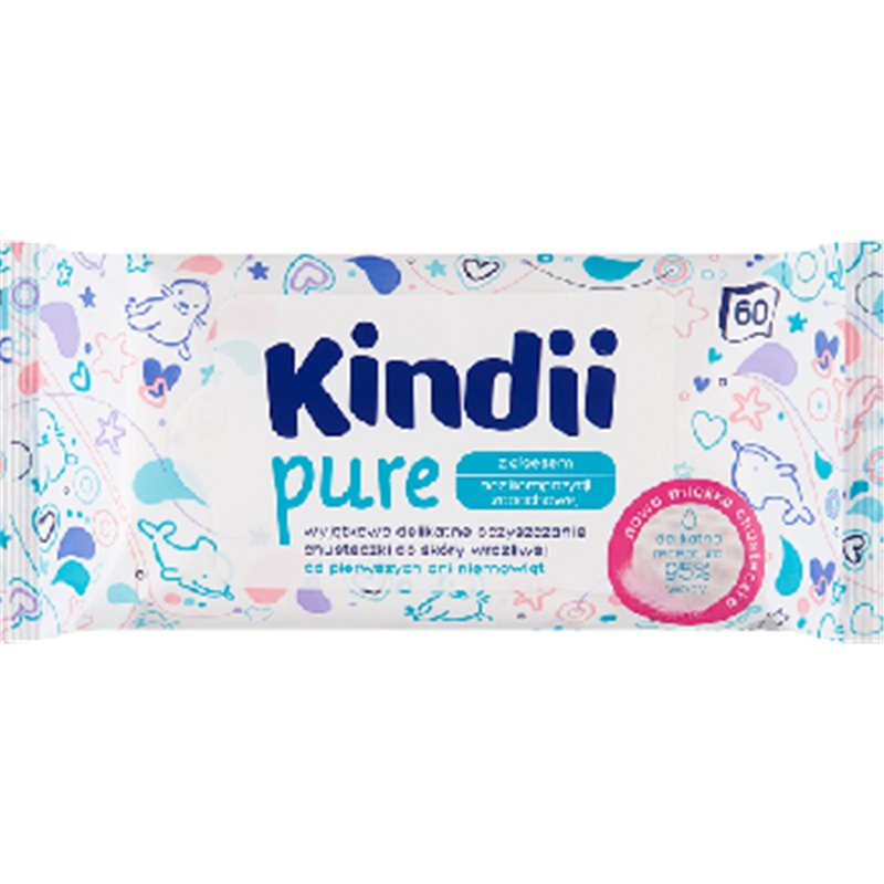 Kindii Pure Sensitive Chusteczki Dla Niemowl T I Dzieci Sztuk