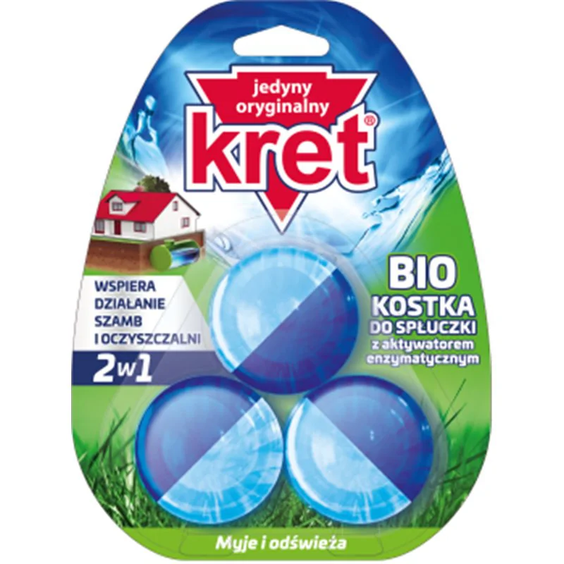 Kret Bio Kostka do spłuczki 150 g (3 x 50 g)