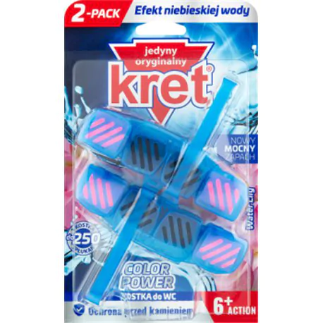 Kret kostka do WC Color Power Water Lily 2 szt