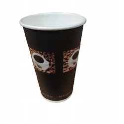Kubek papierowy 400ml coffee 50szt