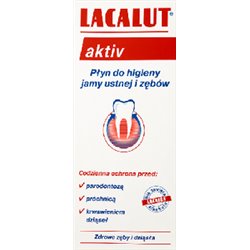 Lacalut Aktiv Płyn do higieny jamy ustnej i zębów 300 ml