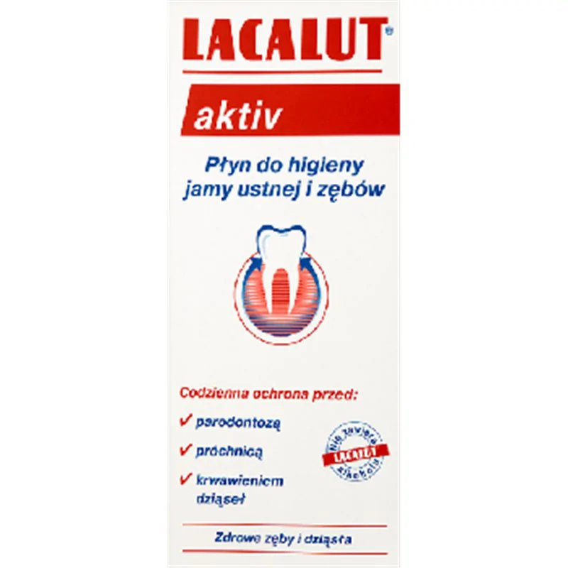 Lacalut Aktiv Płyn do higieny jamy ustnej i zębów 300 ml