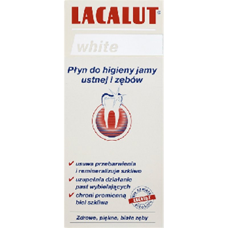 Lacalut White Płyn do higieny jamy ustnej i zębów 300 ml
