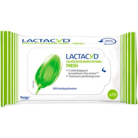 Lactacyd Fresh Chusteczki go higieny intymnej 15 sztuk
