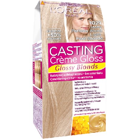 Loreal Casting Creme Gloss Farba do włosów 1021 Jasny Perłowy Blond