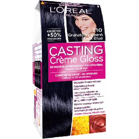 Loreal Casting Creme Gloss Farba do włosów 210 Granatowa Czerń