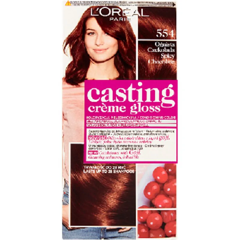 Loreal Casting Creme Gloss Farba do włosów 554 Ognista Czekolada