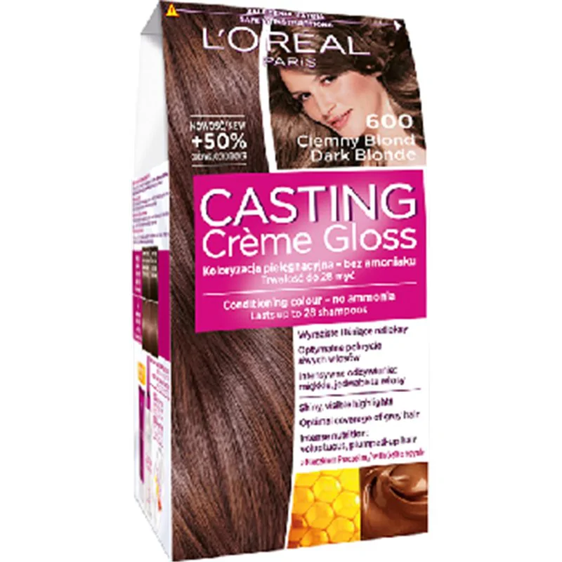 Loreal Casting Creme Gloss Farba do włosów 600 Ciemny Blond