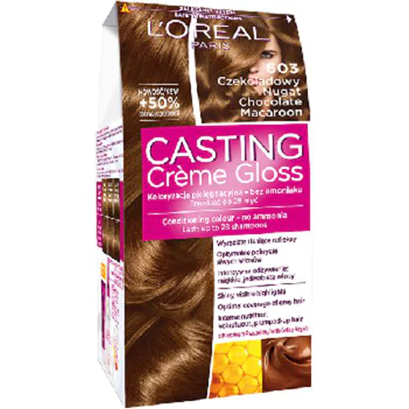 Loreal Casting Creme Gloss Farba do włosów 603 Czekoladowy Nugat