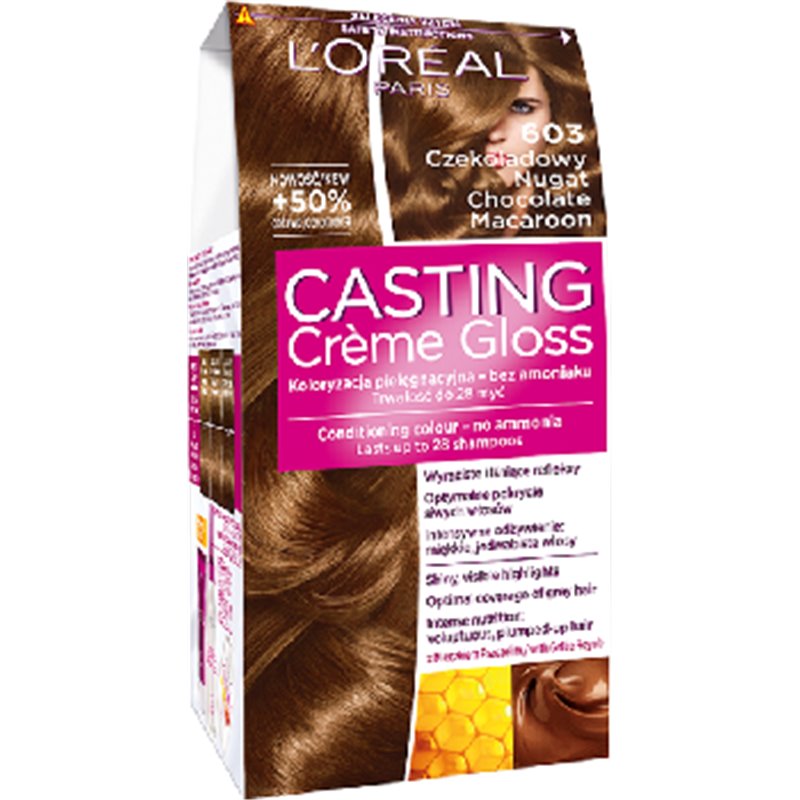 Loreal Casting Creme Gloss Farba do włosów 603 Czekoladowy Nugat