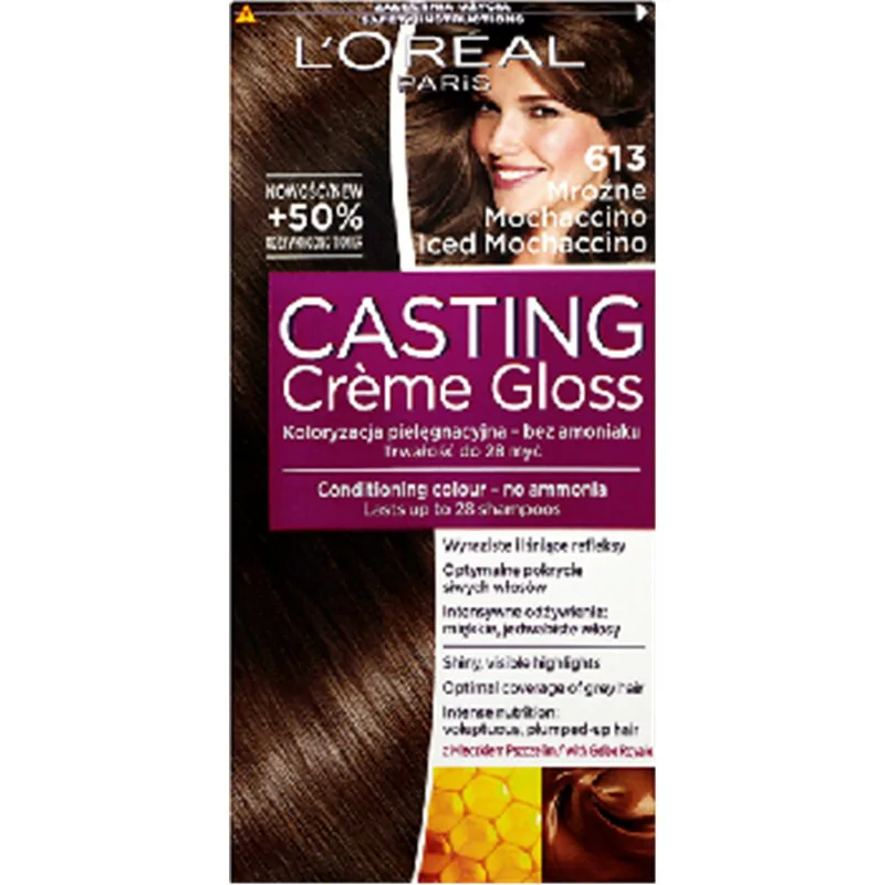 Loreal Casting Creme Gloss Farba do włosów 613 Mroźne Mochaccino