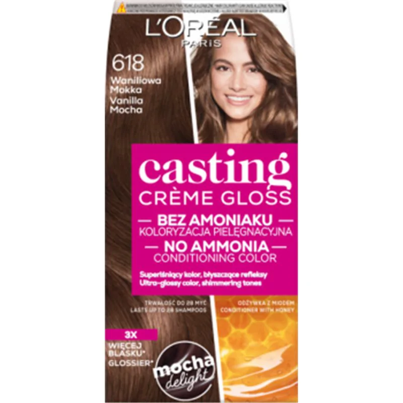 Loreal Casting Creme Gloss Farba do włosów 618 Vanilla Mokka