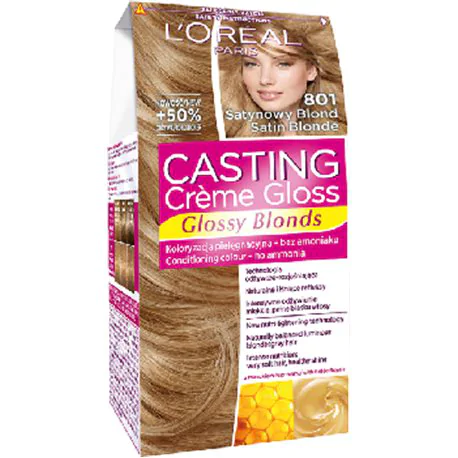Loreal Casting Creme Gloss Farba do włosów 801 Satynowy Blond