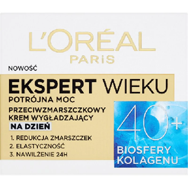 Loreal Ekspert Wieku 40+ Przeciwzmarszczkowy krem wygładzający na dzień 50 ml