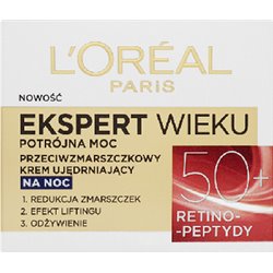 Loreal Ekspert Wieku 50+ Przeciwzmarszczkowy krem ujędrniający na noc 50 ml