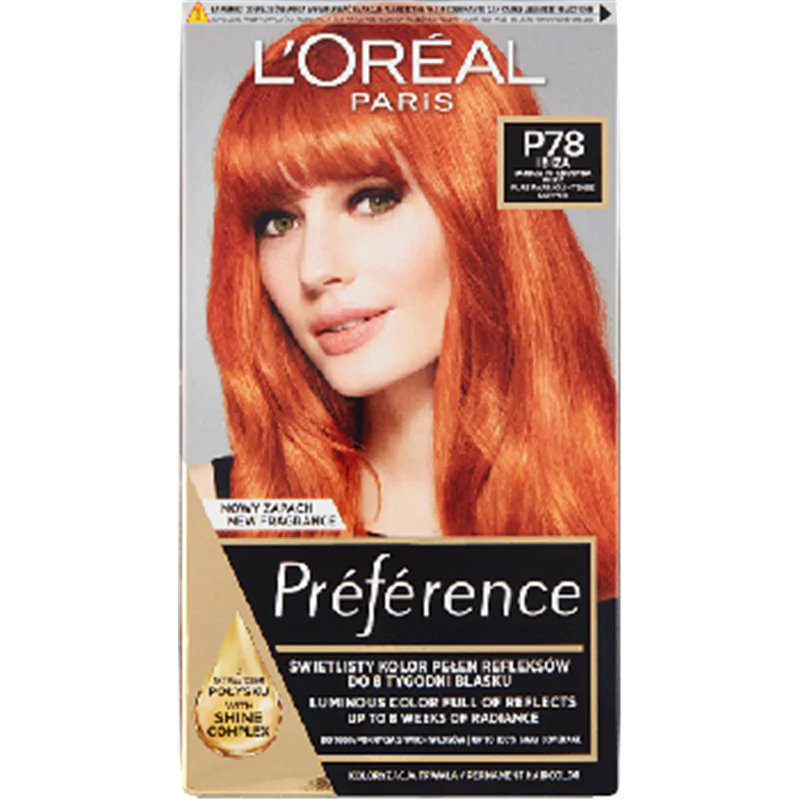 Loreal Feria Preference Farba do włosów P78 Pure Paprika