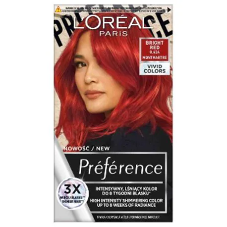 Loreal Preference Vivid Colors Bright Red 8.624