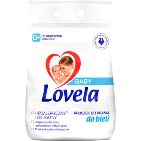 Lovela Baby Hipoalergiczny proszek do prania dla dzieci do bieli 2,7 kg (27 prań)
