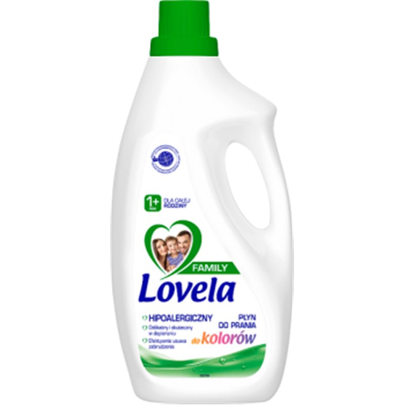 Lovela Family Hipoalergiczny płyn do prania do kolorów 1,85 l (28 prań)