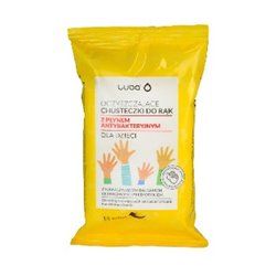 Luba chusteczki oczyszczające do rąk dla dzieci z płynem antybakteryjnym 15szt