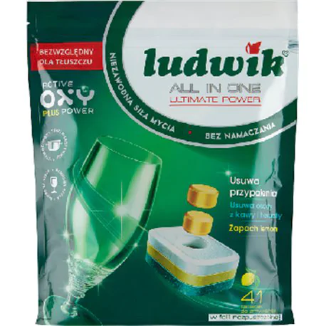 Ludwik All in one Lemon Tabletki do zmywarek 738 g (41 sztuk)