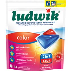 Ludwik kapsułki żelowe do prania tkanin kolorowych 44szt