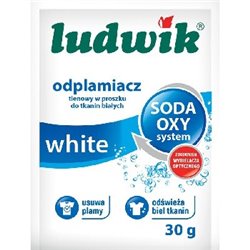 Ludwik odplamiacz tlenowy w proszku do tkanin białych 30g X 18szt