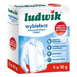 Ludwik wybielacz tlenowy do tkanin białych a5 50g