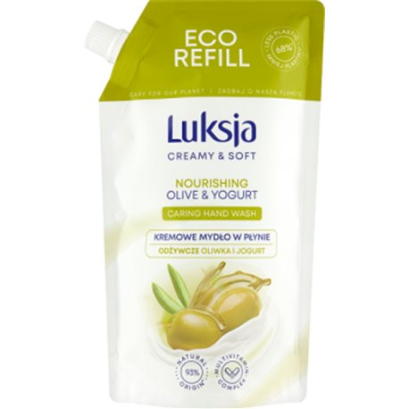 Luksja Creamy & Soft Kremowe mydło w płynie Odżywcze Oliwka i Jogurt 400 ml